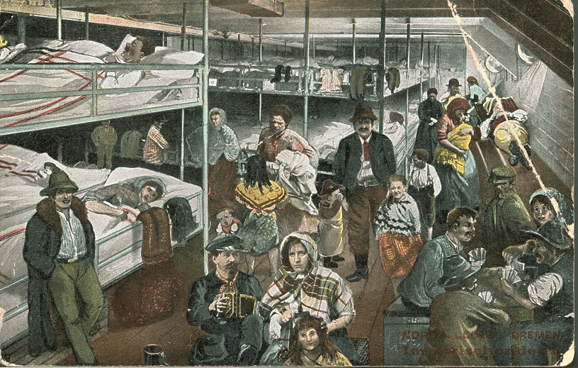 Steerage scene from 1907